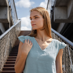 MENIQUE Ruffle Shoulder Dress Love