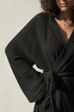 THE HAND LOOM Luna Kimono Wrap 100% Organic Cotton Womens Dress