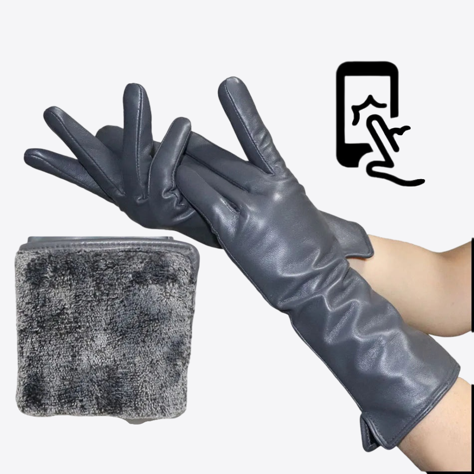 Lush Earth Wool Leather Womens Gloves | Hypoallergenic - Allergy Friendly - Naturally Free