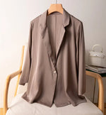 Lush Lavish 19MM Mulberry Silk Blazer | Hypoallergenic - Allergy Friendly - Naturally Free