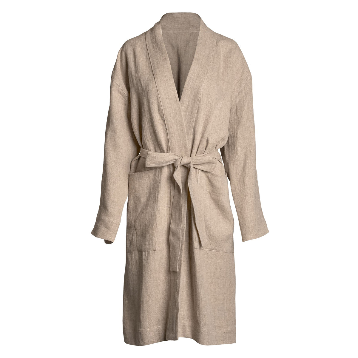 MENIQUE Women's 100% Linen Bath Robe