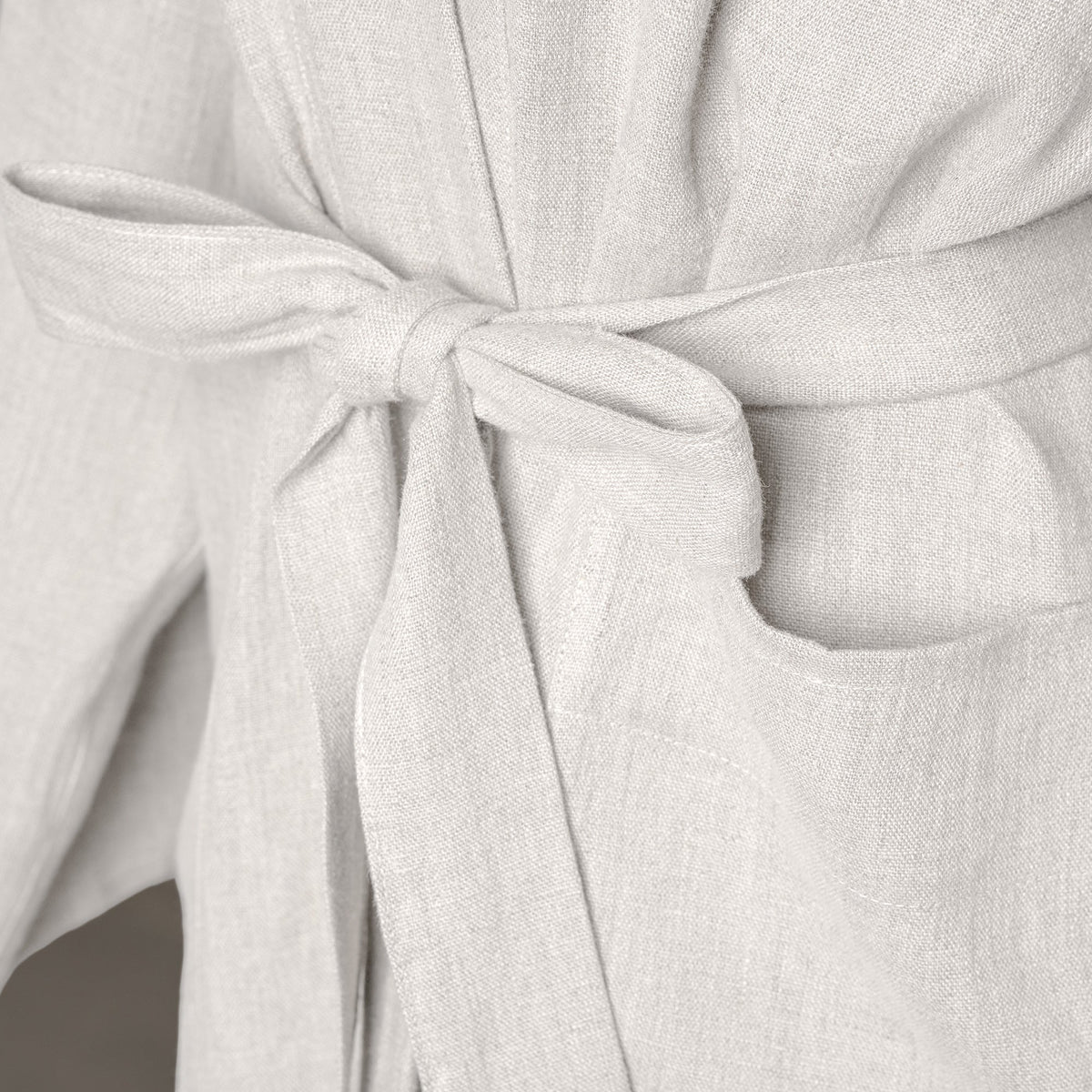 MENIQUE Women's 100% Linen Bath Robe
