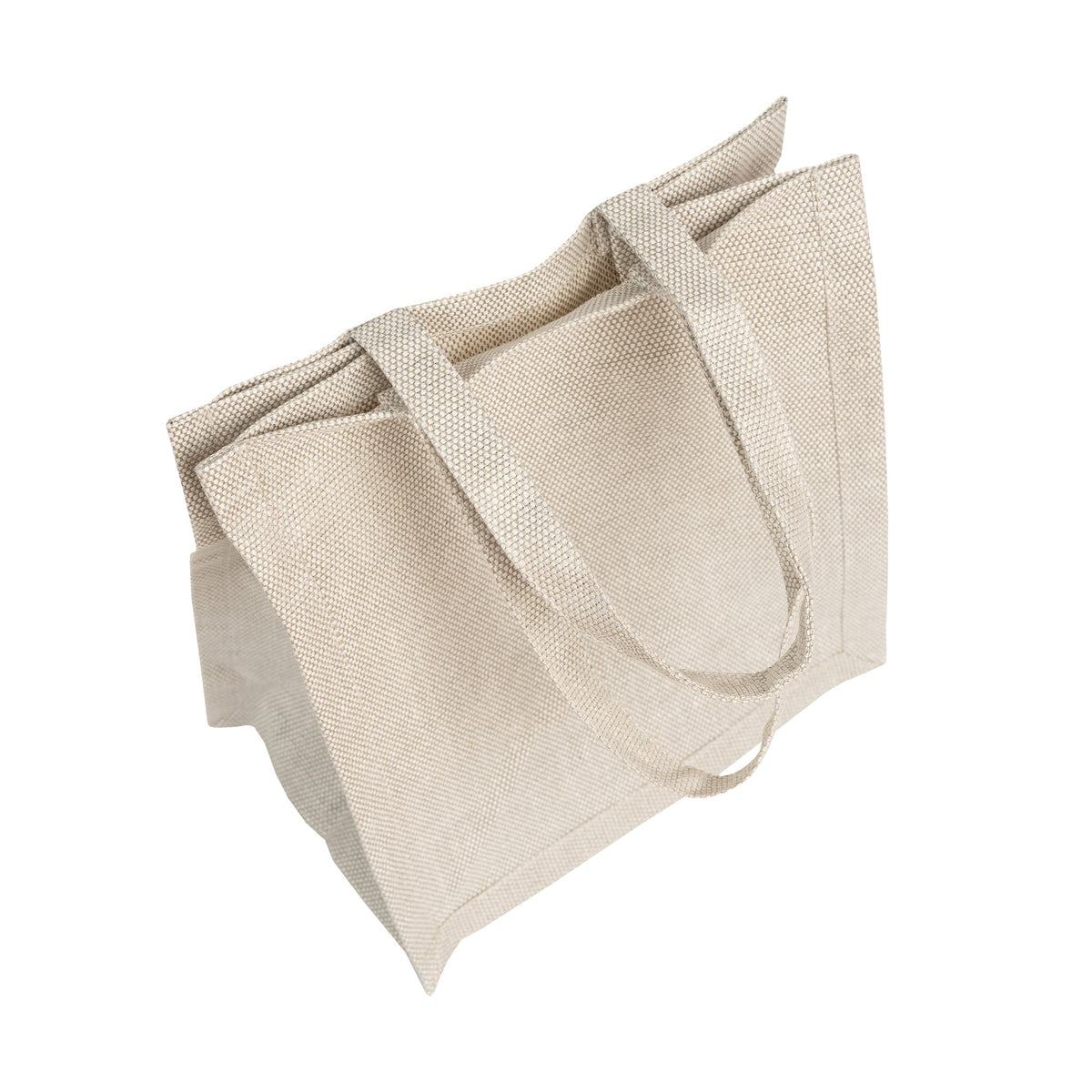 MENIQUE Rigid 100% Linen Tote Bag
