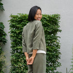 MENIQUE 100% Linen Jacket Eden