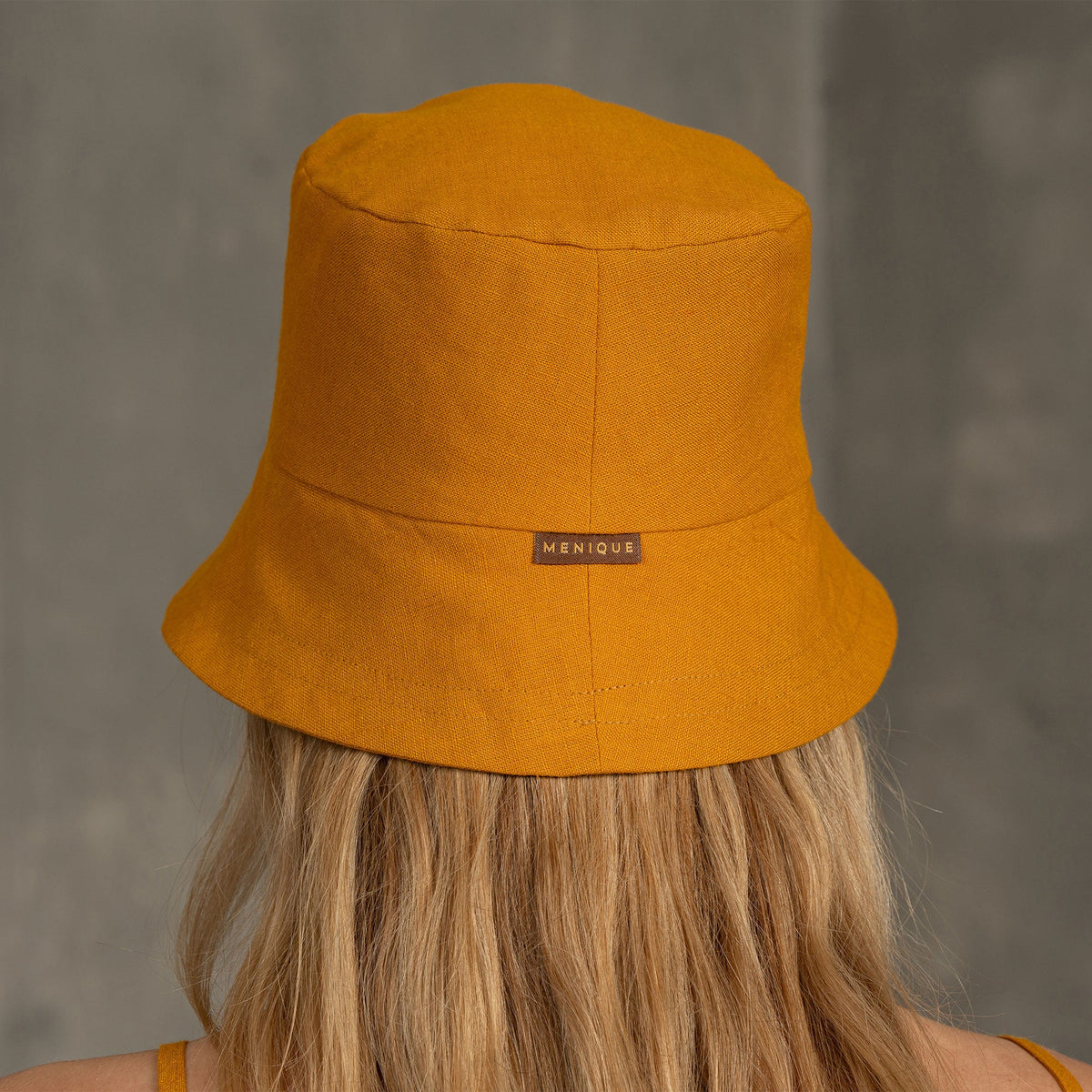MENIQUE 100% Linen Bucket Hat