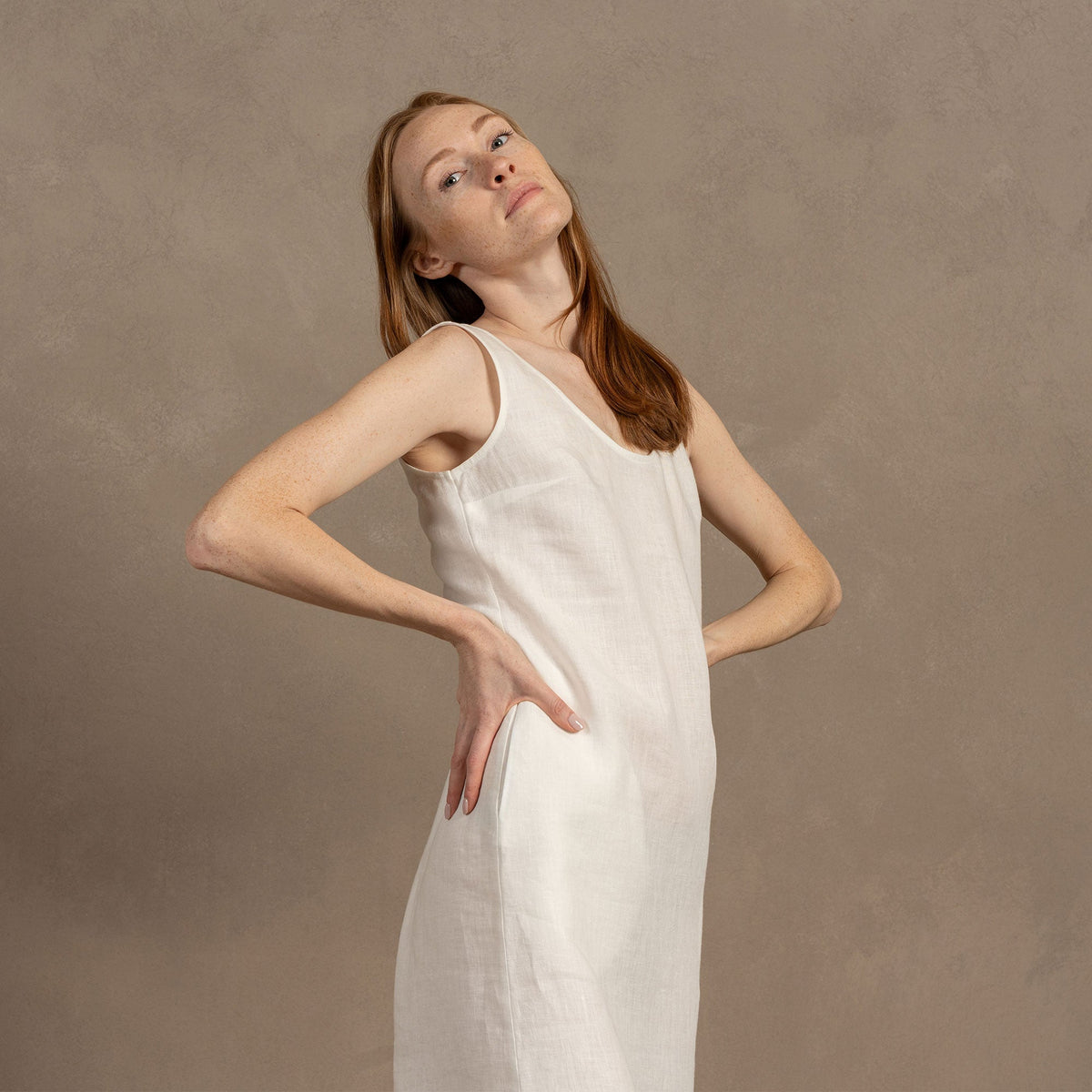 MENIQUE 100% Linen Dress July