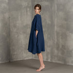 MENIQUE Oversize Dress Olivia Storm Blue