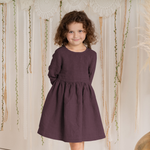 MENIQUE Girls' 100% Linen Dress Lucy