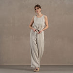 MENIQUE 100% Linen Jumpsuit Laura