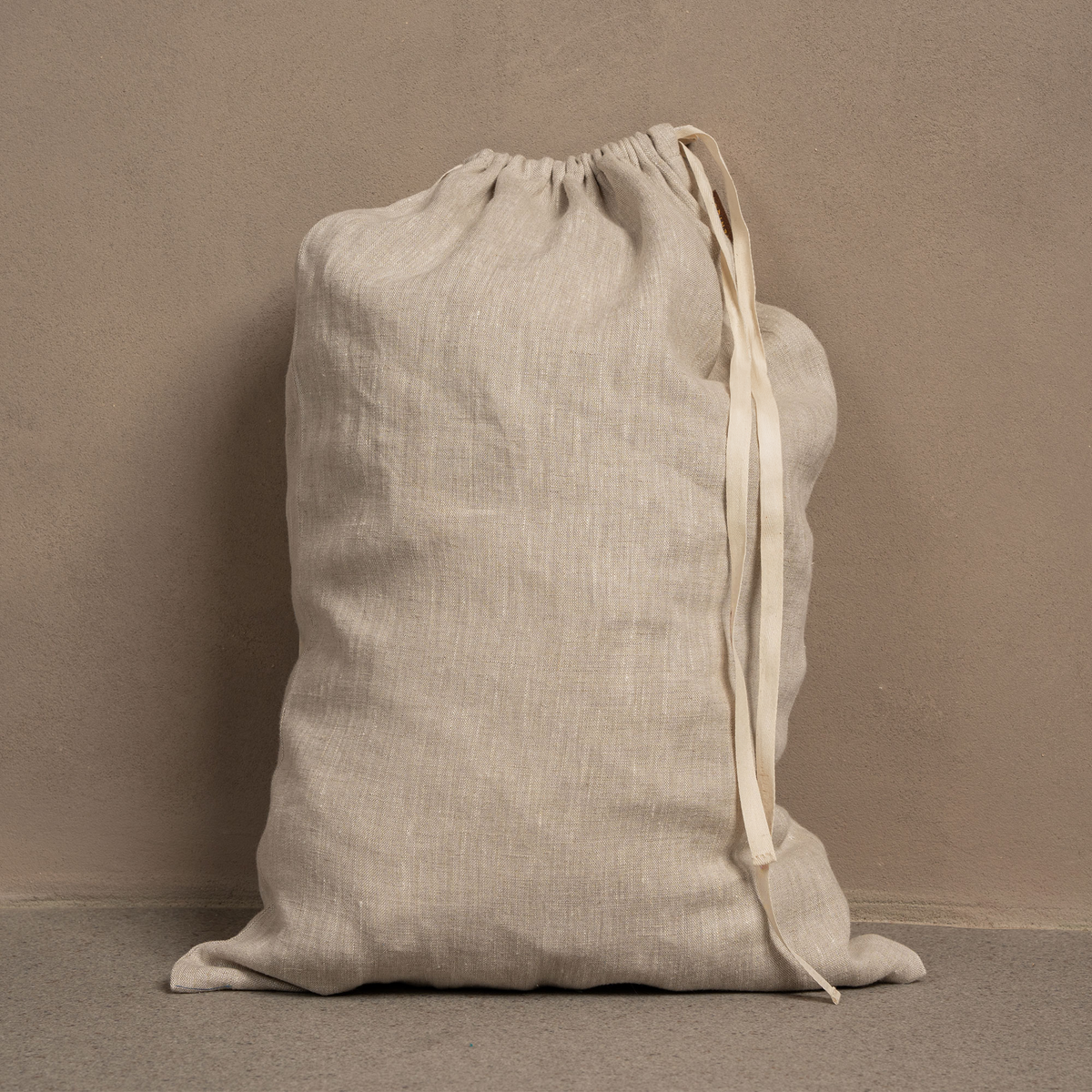 MENIQUE 100% Linen Laundry Bag with Drawstrings