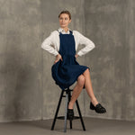 MENIQUE 100% Linen Pinafore Dress Nicole