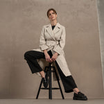 MENIQUE Trench Coat Rese