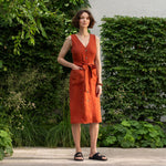 MENIQUE 100% Linen Safari Dress Sierra