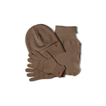 MENIQUE Knit Beanie, Scarf & Glovees 3-Piece