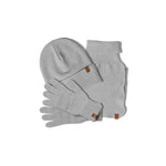 MENIQUE Knit Beanie, Scarf & Glovees 3-Piece