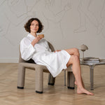 MENIQUE Women's 100% Linen Bath Robe