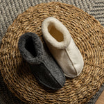 MENIQUE Fleece Bootie Slippers Dark Gray