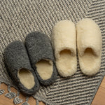 MENIQUE Fleece Slippers Natural