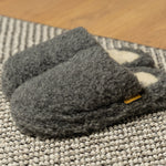 MENIQUE Women's Fleece Slippers Dark Gray