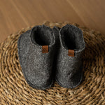 MENIQUE Fleece Bootie Slippers Dark Gray