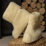 MENIQUE Fleece Bootie Slippers Natural