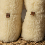 MENIQUE Fleece Bootie Slippers Natural