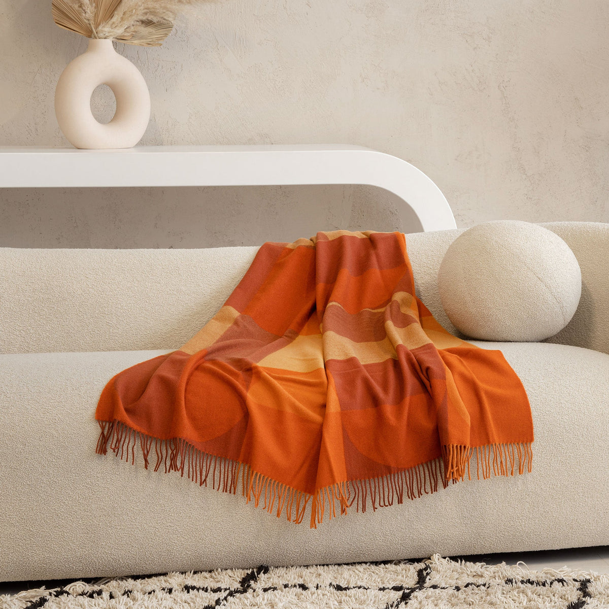 MENIQUE Virgin Merino Wool Blanket Madrid
