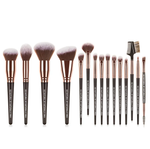 So Natural 15Pcs Vegan Makeup Brush Set With Case