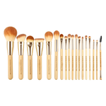 So Natural 18Pcs Vegan Organic Bamboo Makeup Brush Set