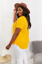 Mango Breeze Short Sleeve 100% Cotton Blouse | Hypoallergenic - Allergy Friendly - Naturally Free