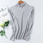 Maple Grove Thermal Pull Over Silk Viscose Shirt | Hypoallergenic - Allergy Friendly - Naturally Free