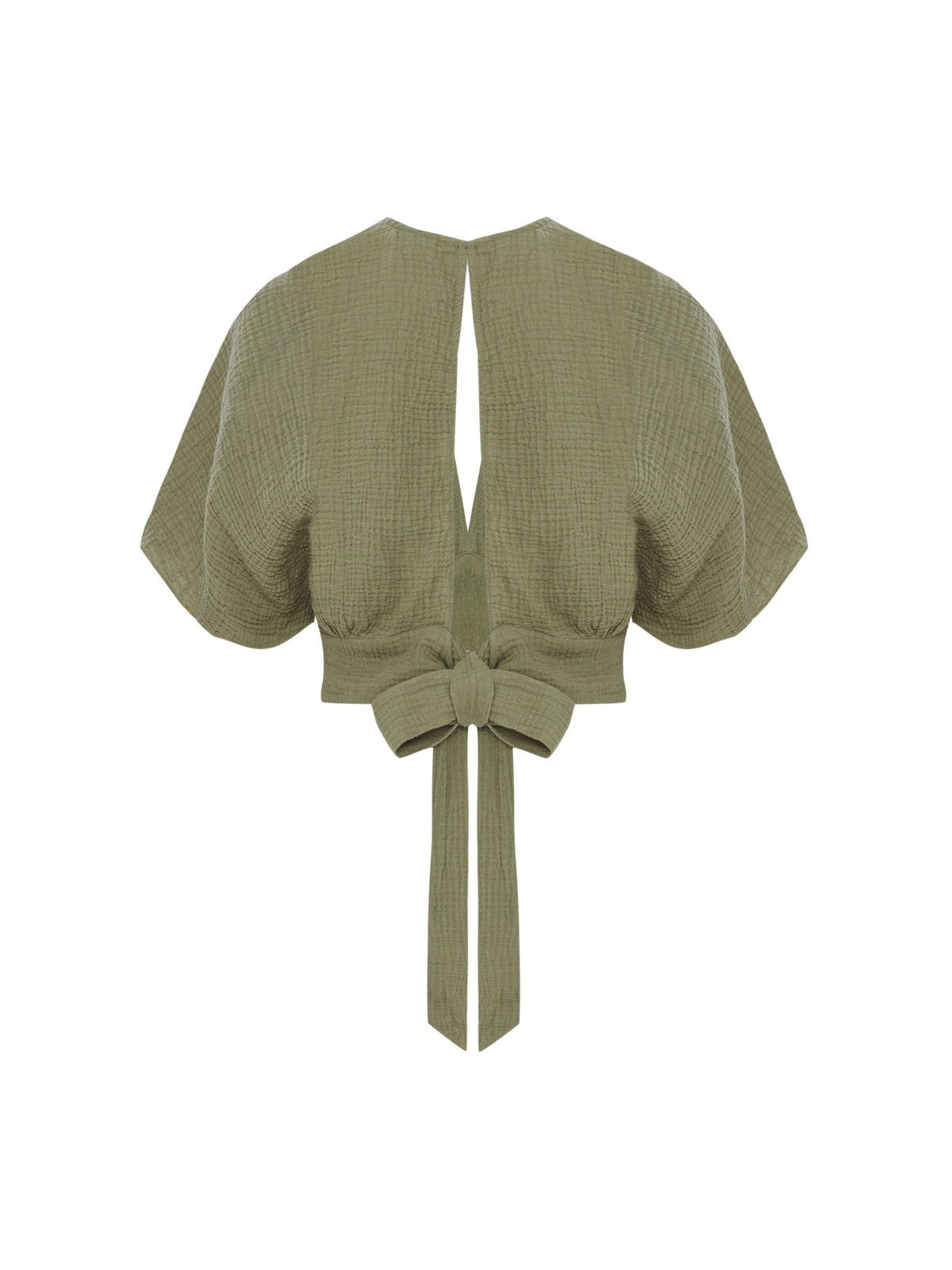 THE HAND LOOM Mare Top - Khaki Green