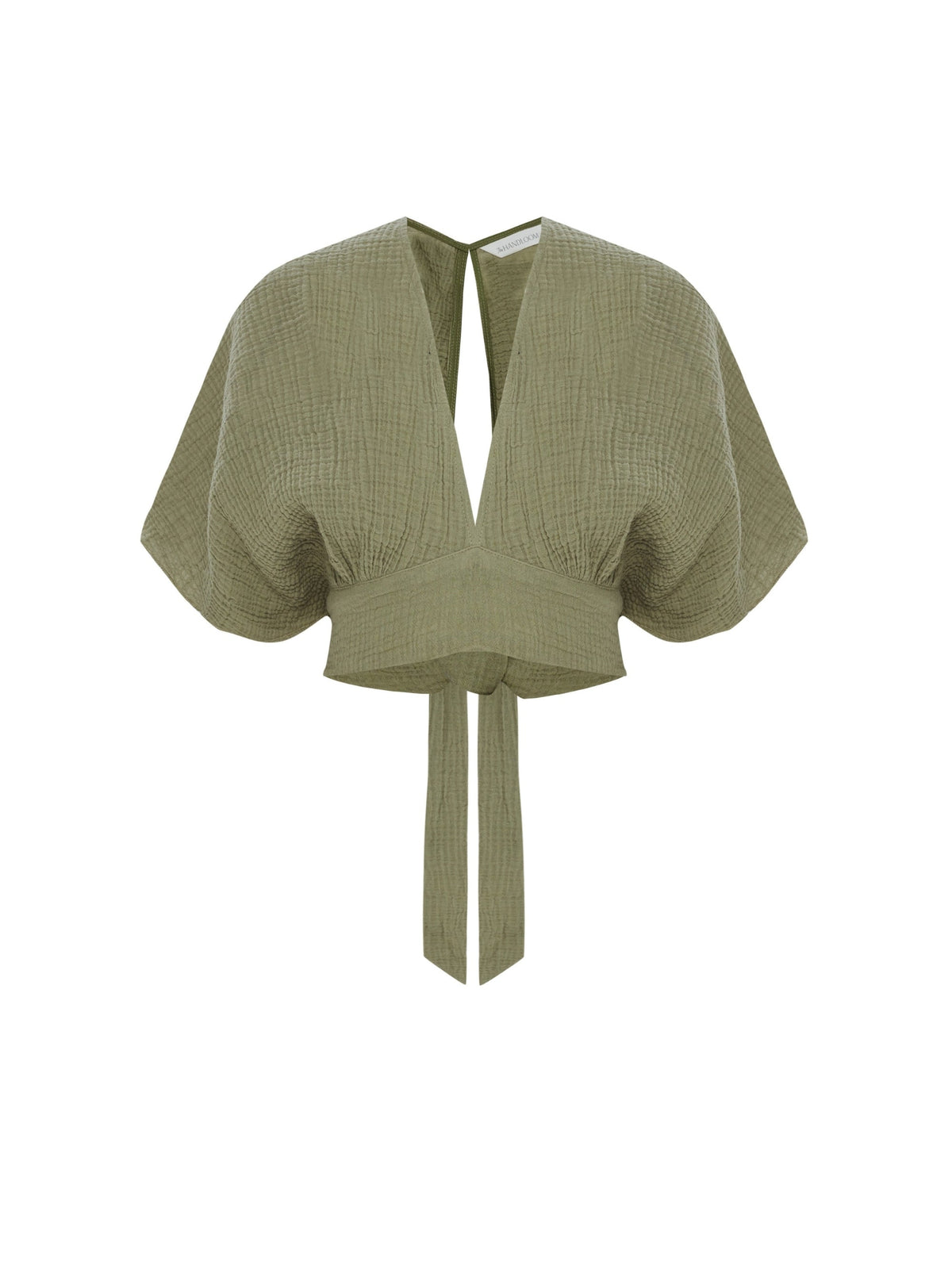 THE HAND LOOM Mare Top - Khaki Green