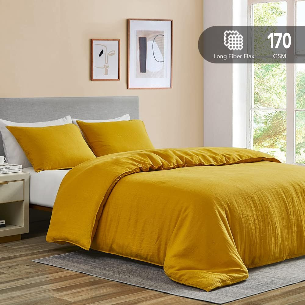 Meadow Breeze 100% Linen Bed Set | Hypoallergenic - Allergy Friendly - Naturally Free