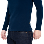 MENIQUE Long Sleeve Crew Dark Blue