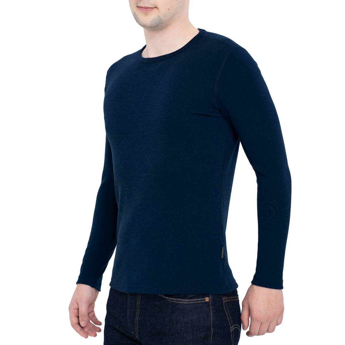 MENIQUE Long Sleeve Crew Dark Blue