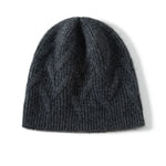 Midnight Meadow Knit Cashmere Womens Beanie Hat | Hypoallergenic - Allergy Friendly - Naturally Free