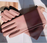 Midnight Noir Vegan Leather Womens Gloves | Hypoallergenic - Allergy Friendly - Naturally Free