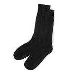 Mocha Cozy Ribbed Cashmere Socks | Hypoallergenic - Allergy Friendly - Naturally Free