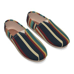 Mosaic Horizon Stripes Women's Cotton Faux Rubber Shoes | Hypoallergenic - Allergy Friendly - Naturally Free