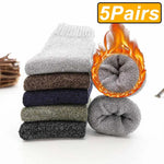 Mountain Horizon 5Pcs 100% Merino Wool Socks | Hypoallergenic - Allergy Friendly - Naturally Free