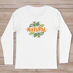 Natural Foilage Long Sleeve Organic Cotton Graphic Shirt