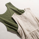 Natural Grove Sleeveless Casual 100% Linen Dress | Hypoallergenic - Allergy Friendly - Naturally Free