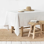 Natural Hues 100% Linen Table Cloth | Hypoallergenic - Allergy Friendly - Naturally Free