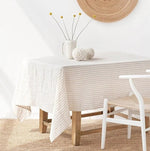 Natural Hues 100% Linen Table Cloth | Hypoallergenic - Allergy Friendly - Naturally Free