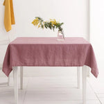 Natural Hues 100% Linen Table Cloth | Hypoallergenic - Allergy Friendly - Naturally Free