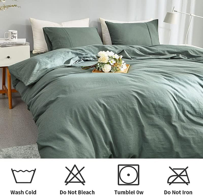 Nature's Retreat Solid 100% Linen Bed Set | Hypoallergenic - Allergy Friendly - Naturally Free