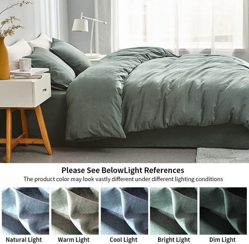 Nature's Retreat Solid 100% Linen Bed Set | Hypoallergenic - Allergy Friendly - Naturally Free