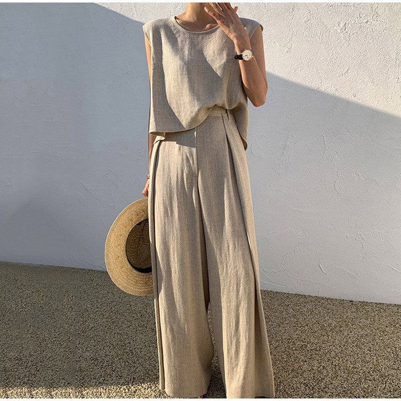 Neutral Orchard 100% Linen Jumpsuit | Hypoallergenic - Allergy Friendly - Naturally Free