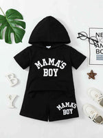 Nightfall Oasis Mama's Boy Graphic Cotton Baby Boy Shorts Set | Hypoallergenic - Allergy Friendly - Naturally Free